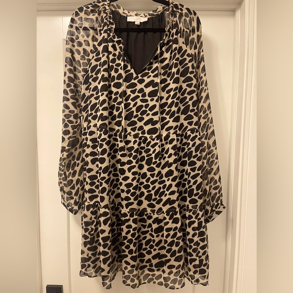 LOFT Spotted Dress